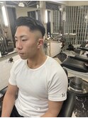 クラシックフェードバーバーかきあげ