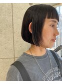 コスメストレート×ミニボブスタイル