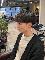 コワファーストナガサキシャンプーボーイ(COIFF1RST NAGASAKI SHAMPOO BOY)&nbsp;スパイラルパーマ×平行マッシュ