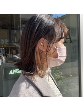 メール(Mer...) ☆ボブ×ベージュインナーカラー☆ 横山飛翔