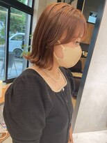 ロンドプロフィール 浦和(Lond profil)&nbsp;ぷつっとカット　ボブ　オレンジブラウン　haruhi【浦和】
