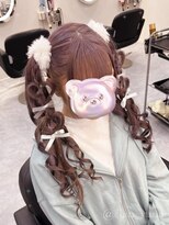 ヘア サロン クラン ソア 心斎橋店(hair salon clan soar)&nbsp;ハートツインテール【クランソア】心斎橋ヘアメ/ヘアセット