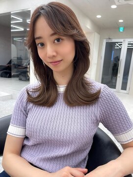 ロンド マーレ 天神大名店(Lond mare) 韓国ヘア　ロングヘア　レイヤーカット　前髪カット　くびれ巻き