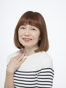 えがお美容室 【えがお美容室】50代60代の方に◎ベージュカラーミディアム