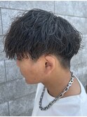 メンズマッシュパーマツイストスパイラルパーマ波巻きパーマ