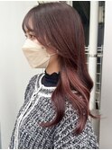 『plum brown』デザインカラー×イヤリングカラー　10代/20代