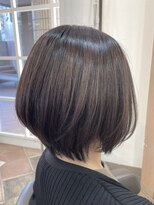 アルターリール(aL ter Rire)&nbsp;黒髪/グレーベージュ/レイヤーロング/前髪パーマ /中村郁未