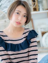 モッズヘア 越谷(mod's hair)&nbsp;透け感前下がり小顔ワンサイドショートボブc5越谷20代30代40代