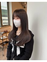 アリスバイブランニューリブ 難波店(ALICE by Brandnew×LIV)&nbsp;韓国ヘアくびれヘアレイヤーロングぱっつんシースルーバング難波