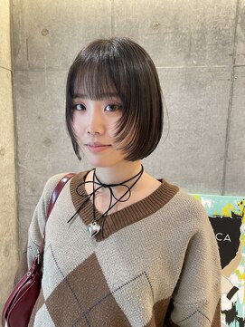 ニカ 溝の口(NICA) ボブ×顔周りレイヤー【NICA溝の口店】