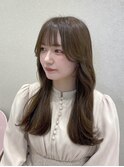髪質改善トリートメント/黒髪/小顔/ワンレンボブルフ/ネビージュ