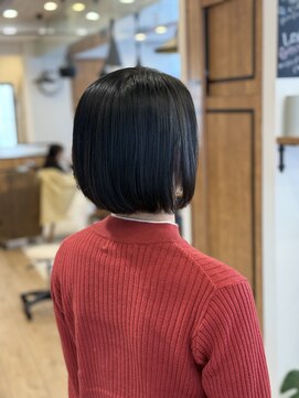 ペイジバイネオリーブ 吉祥寺店(Paige by Neolive) ボブルフ_ネビージュ_小顔_ワンレン_黒髪_吉祥寺　30