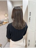 似合わせ細めハイライト赤み消しアッシュグレージュ