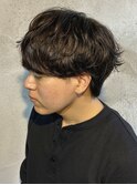 メンズマッシュ緩めシャドウパーマ群馬高崎眉毛韓国