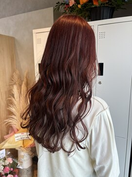 ユニカ 宇都宮(yunica) 暖色系カラー ピンク ロング