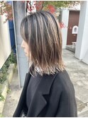乾かすだけでキマる髪/馴染むハイトーン外ハネボブハイライト