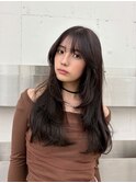 20代30代大人かわいいレイヤーカットグレージュヘア