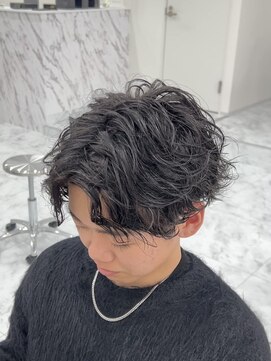 アンダーバーホワイト 広島 並木店(_WHITE) 波巻きパーマ×メンズパーマ×メンズカット