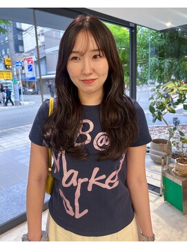 エム(M) レイヤーカットロング/ナチュラルブラウンカラー