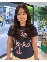 エム(M) レイヤーカットロング/ナチュラルブラウンカラー