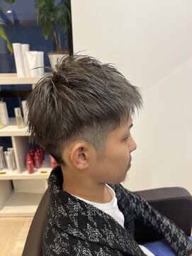 クープ(Coup) メンズダブルカラーダークグレー