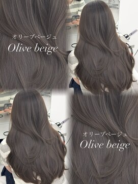 アマトウキョウスマートサロン(AMA TOKYO×Smart Salon) 韓国ヘア　透明感　オリーブベージュ