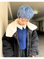 ムジーク(Musiiik)&nbsp;ベリーショート/ハイトーン/ダブルカラー/ブルーカラー