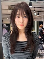 ジアン テラス(GIEN TERRASSE)&nbsp;レイヤーカットハッシュカット秋カラー/岸本 理希