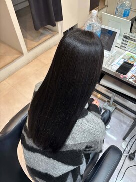 プレシャスバイプロデュース(precious by Produce) 髪質改善カラーでブラックカラー[町田/髪質改善]