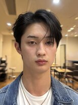 ノラキチジョウジ(NORA KICHIJOJI)&nbsp;ビジネスアップバングショートツーブロック毛流れセンターパート