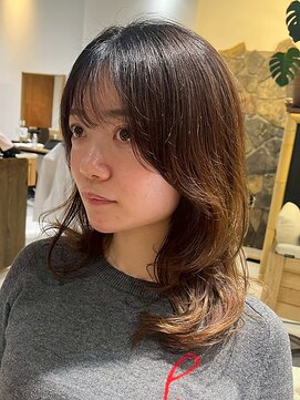 ヘアリゾート粋 リマ 銀座店(lima) 透明感ミルクティーブラウンアッシュ/レイヤーカット