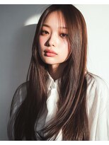 ハーツオオサカ(HE:ARTS OSAKA)&nbsp;大人韓国洗練ロング×センター分け