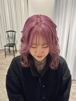 ビーハイブ 仙台駅前店(Behive)&nbsp;ブリーチ×ピンク×20.30代