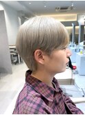 ミルクティーベージュ×韓国マッシュ