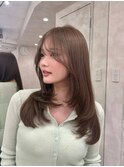 ブリーチなしダブルカラーレイヤーカット原宿髪質改善