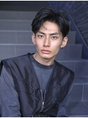 コンマヘア/アップバング/ナチュラルツーブロック