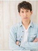 斜めバングで個性的に☆ビジカジ束感ショートK
