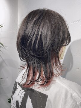 シェル 吉祥寺(shell) インナーカラー/アプリコットピンク/ウルフレイヤー