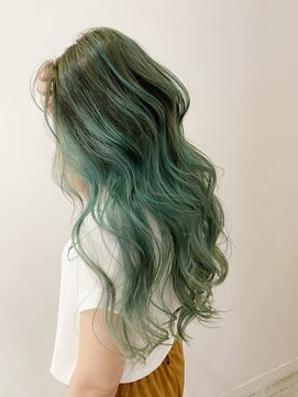 S4ヘアープロデュース(S4 hair produce) 【S4】ice green× balayages