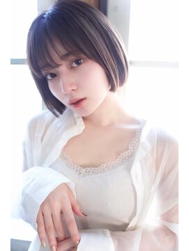 クレドガーデン 西新井店(CRED GARDEN) 大人可愛い20代30代40代ひし形ミニボブ/グレージュアッシュ24