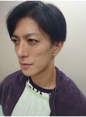 七三分け カルマショート ツーブロック バーバー白髪染め メンズ