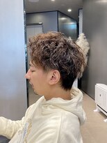 ハルキ ミナト ジャパン オオサカ(HARUKI MINATO japan OSAKA)&nbsp;王道メンズショート☆無造作ツイストパーマアップバング