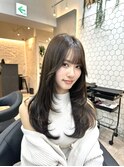 シャギーレイヤー 韓国風くびれヘア2wayバング レイヤーカット