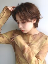 スパイス(SPICE) ブリーチなしカラーレイヤーショートカシスブラウンスタイル