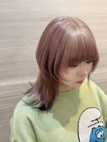 ラビス クローバー(Lovis clover)&nbsp;ウルフ/エンドカラー/ピンクベージュ