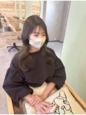 韓国ヘアヨシンモリくびれ巻きワンホンオリーブベージュ