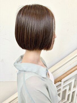 モリオ フロム ロンドン 成増店 【morio成増/一戸】前髪なしナチュラルストレートボブ