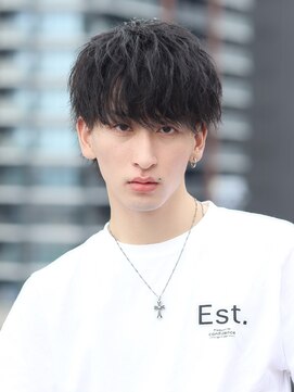 プルーブトウキョウ 渋谷(PROVE TOKYO) メンズカットラウンドマッシュソフトツイストパーマ