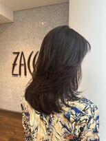 ザック ヴィ(ZACC  vie)&nbsp;深みブラウン×ミディアムレイヤーカット