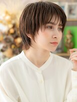 カバーヘア ブリス 川口(COVER HAIR bliss) くすみベージュ暗髪透け感ショートウルフTb8川口20代30代40代